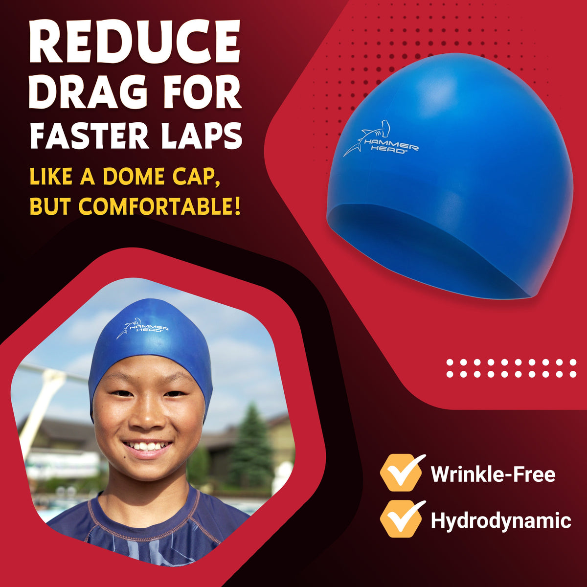 Hammer Head Swim Cap