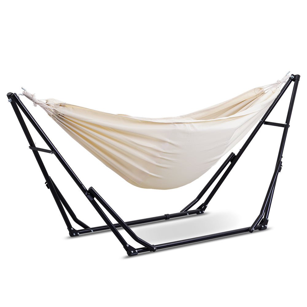 Ainfox 2 in 1 Portable Hammock Bed Camping Chair with Stand Included