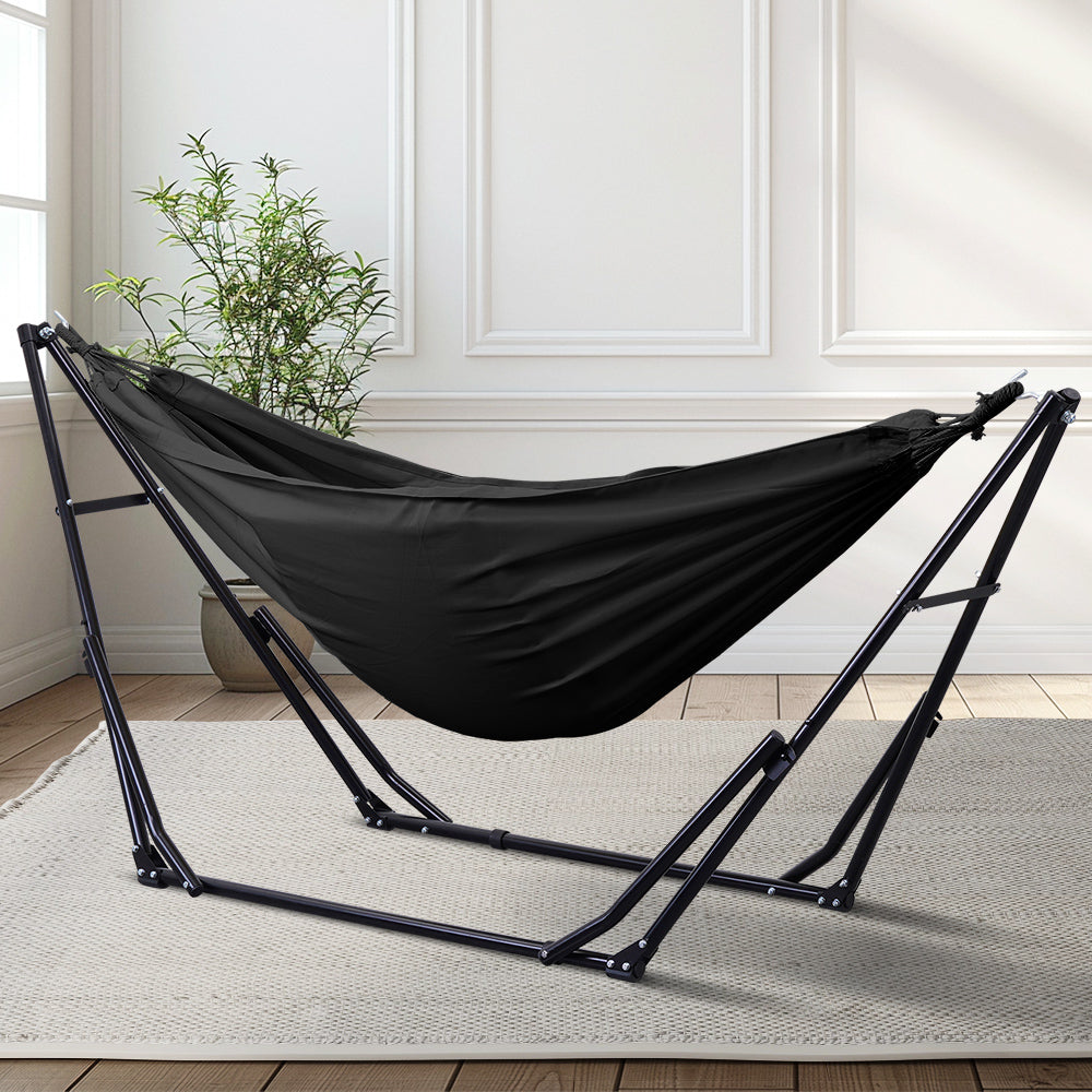 Ainfox 2 in 1 Portable Hammock Bed Camping Chair with Stand Included