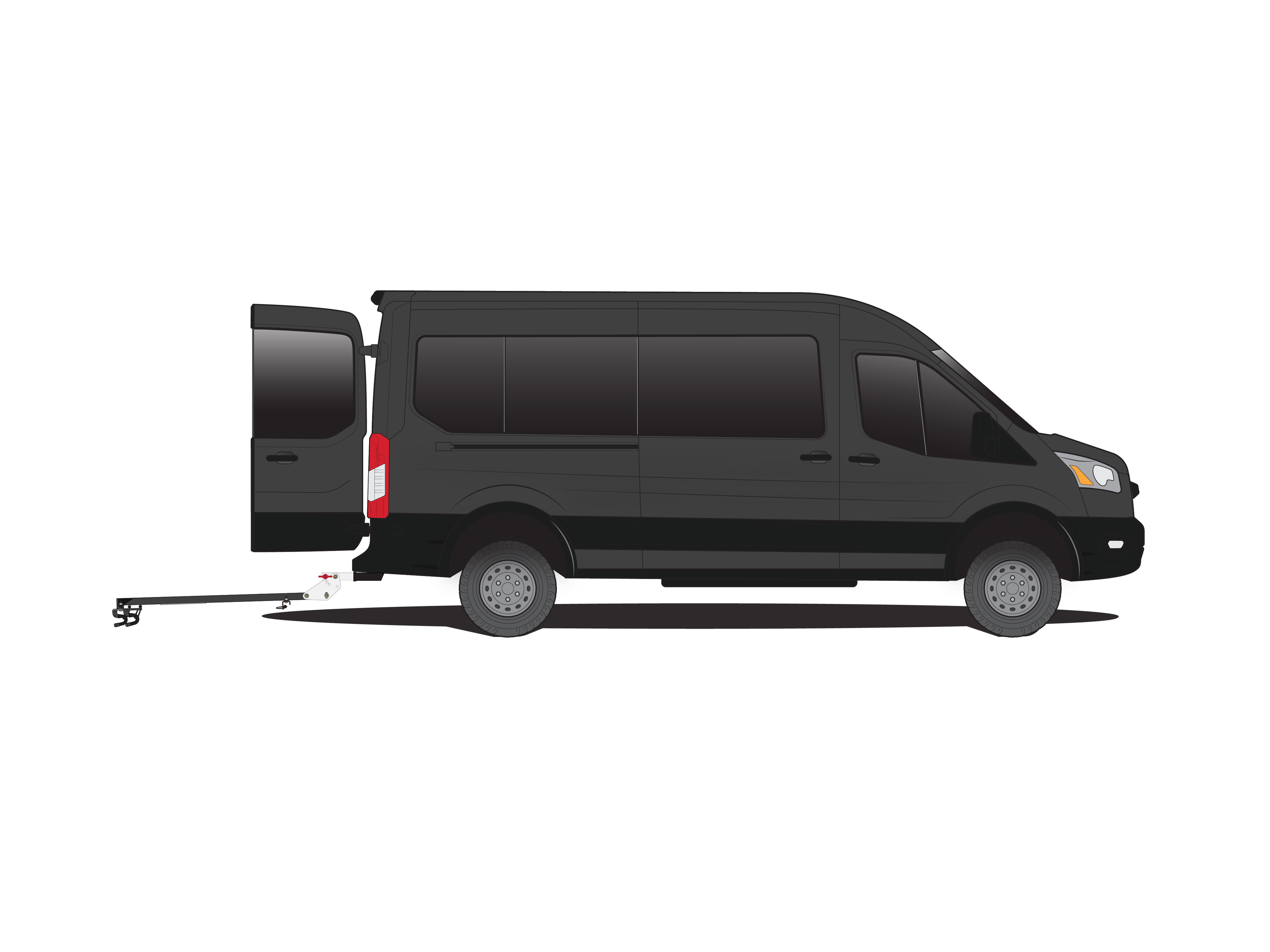 Lolo Racks 6 bike rack for 2" hitch with standard pull pin tilting