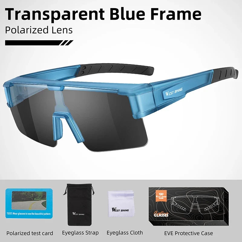 WEST BIKING Cycling Glasses Photochromic UV400 Protection