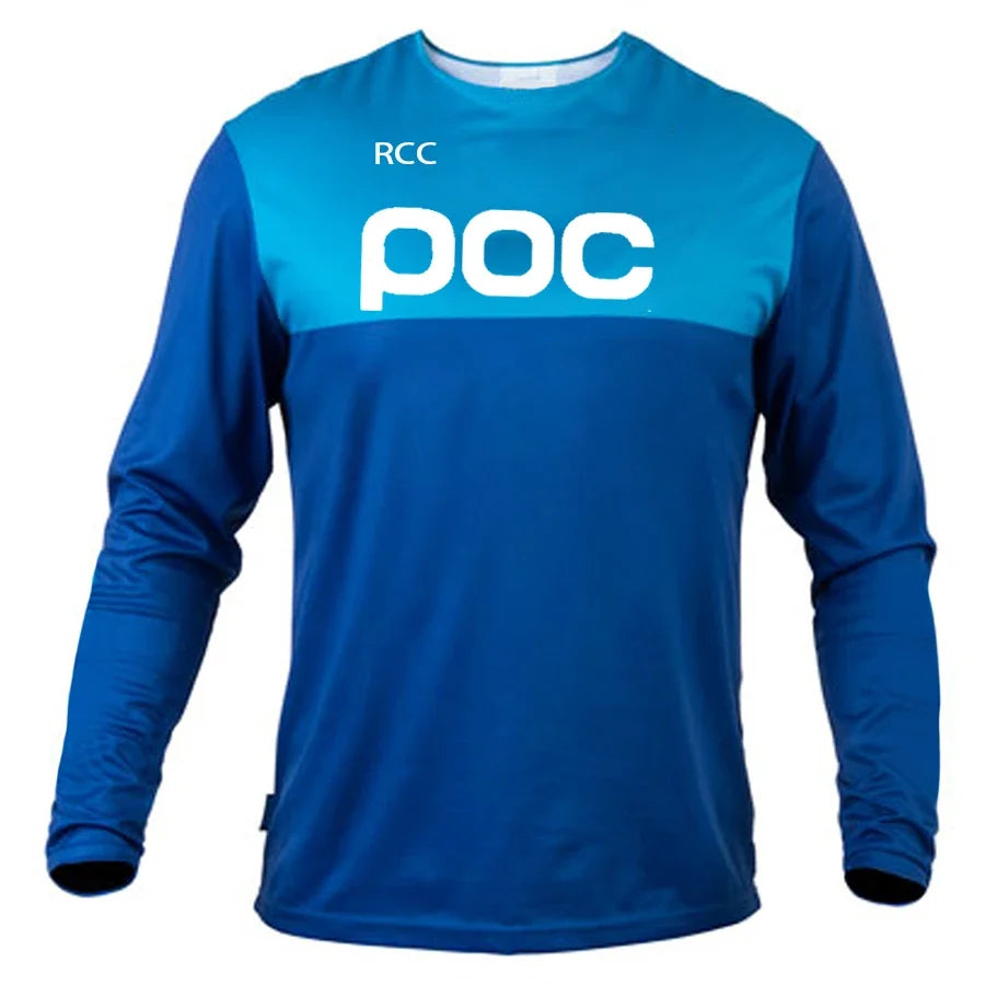 POC 2026 Men Cycling Motocross Jersey Downhil Mountain Bike DH Shirt MX Motorcycle Clothing Ropa for Boys MTB T-Shirts
