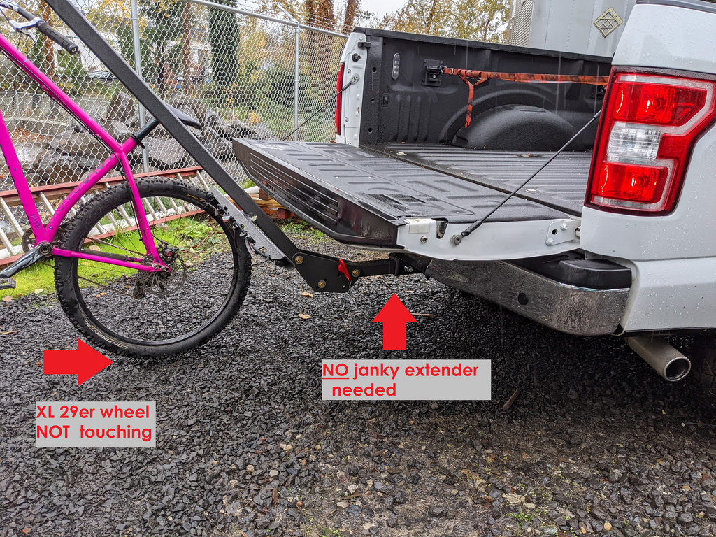 Lolo Racks 6 bike rack for 2" hitch with standard pull pin tilting
