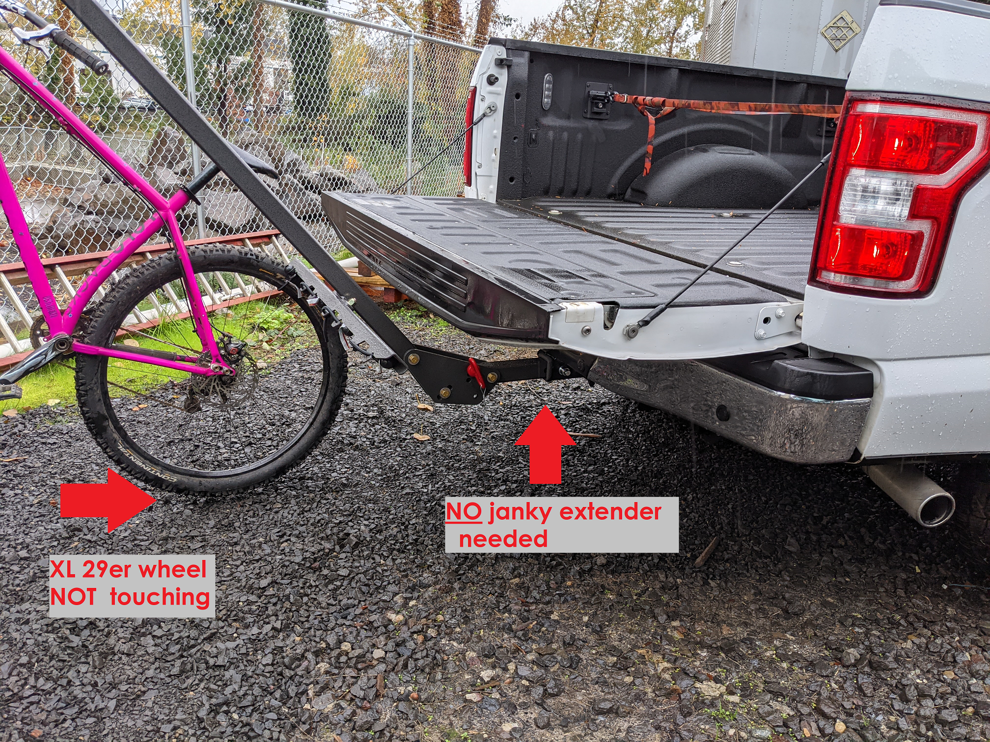 Lolo Racks 6 bike rack for 2" hitch with standard pull pin tilting