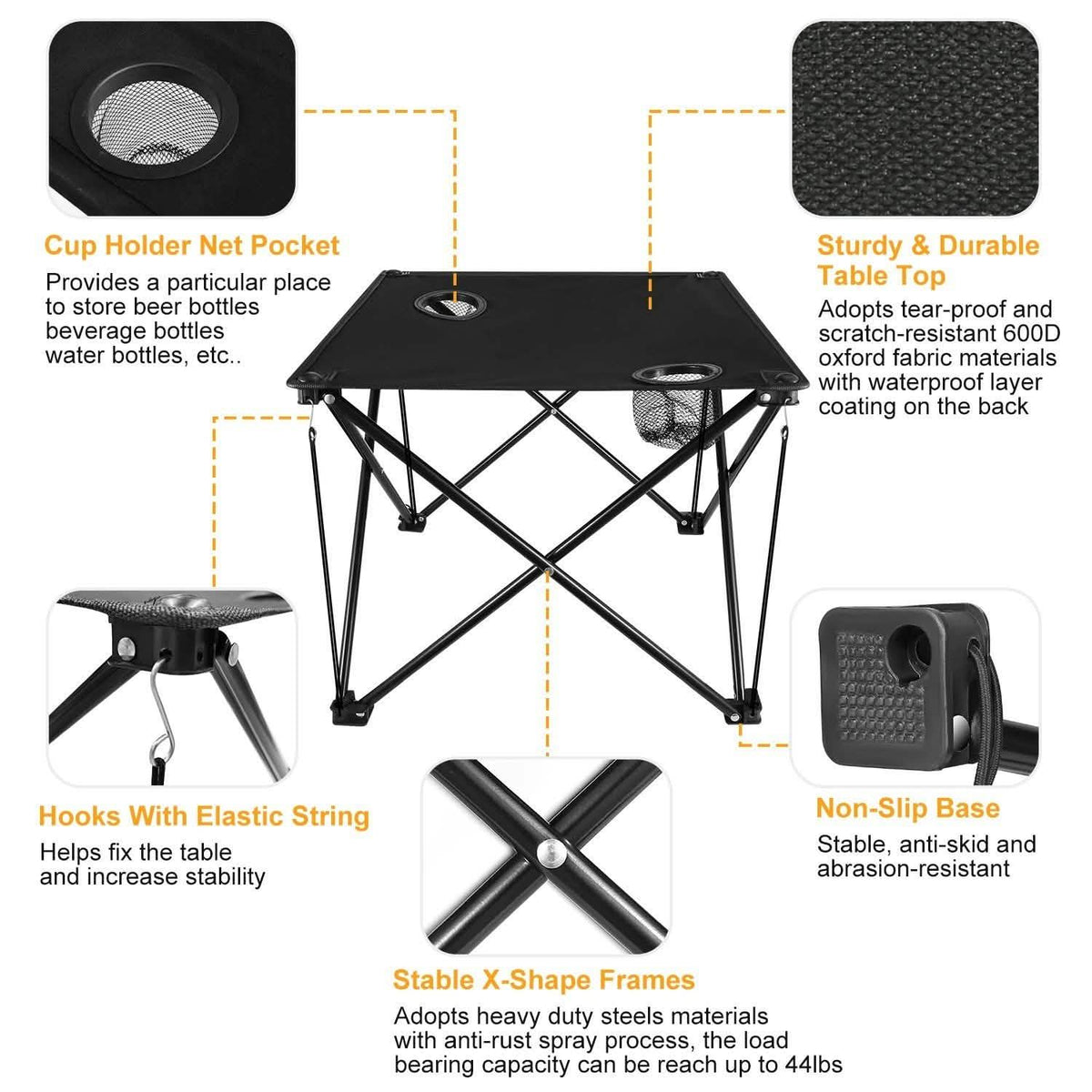 Foldable Camping Table Portable Travel Desk