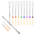 Stainless Steel Roasting Sticks Set for Safe Grilling