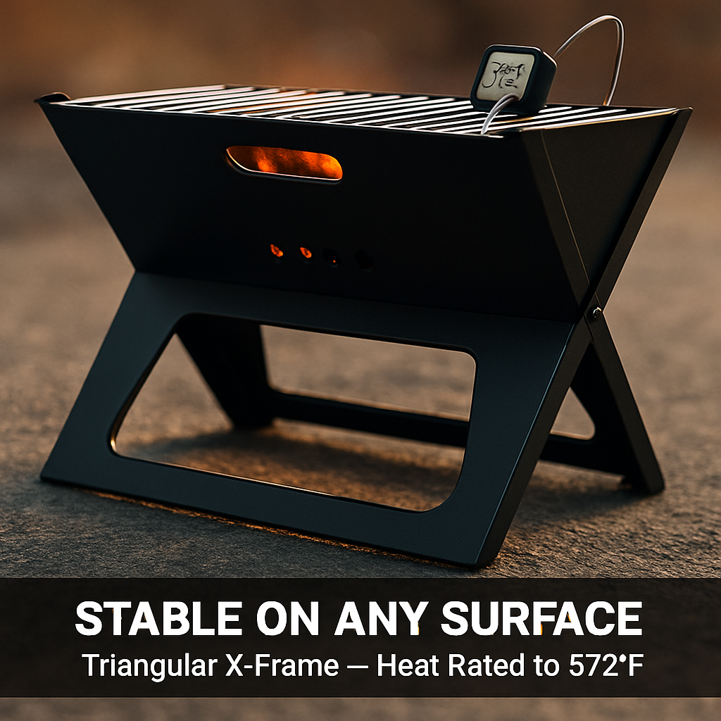 Portable BBQ Barbecue Grill Foldable Charcoal Grill Camping Garden Outdoor Travel