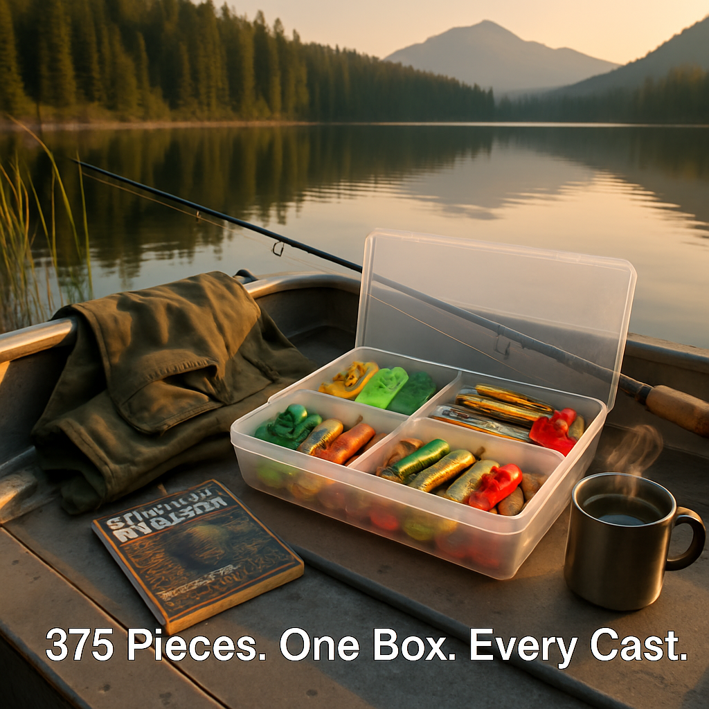 Fishing Lures Kit with Tackle Box, Complete Set