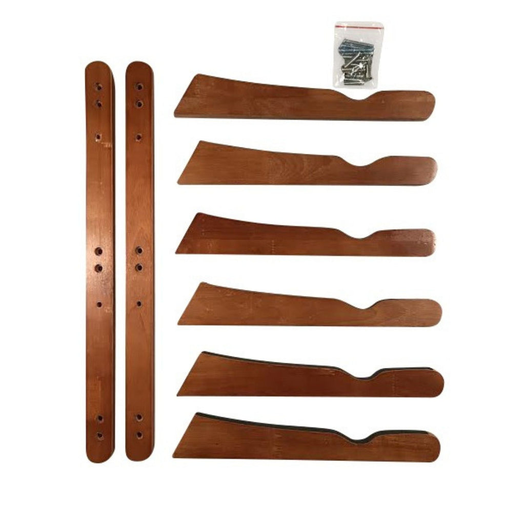 Triple Surfboard Wall Rack | Bamboo Rack Perfect for Surf, Wakeboards, Snowboards, Skateboards