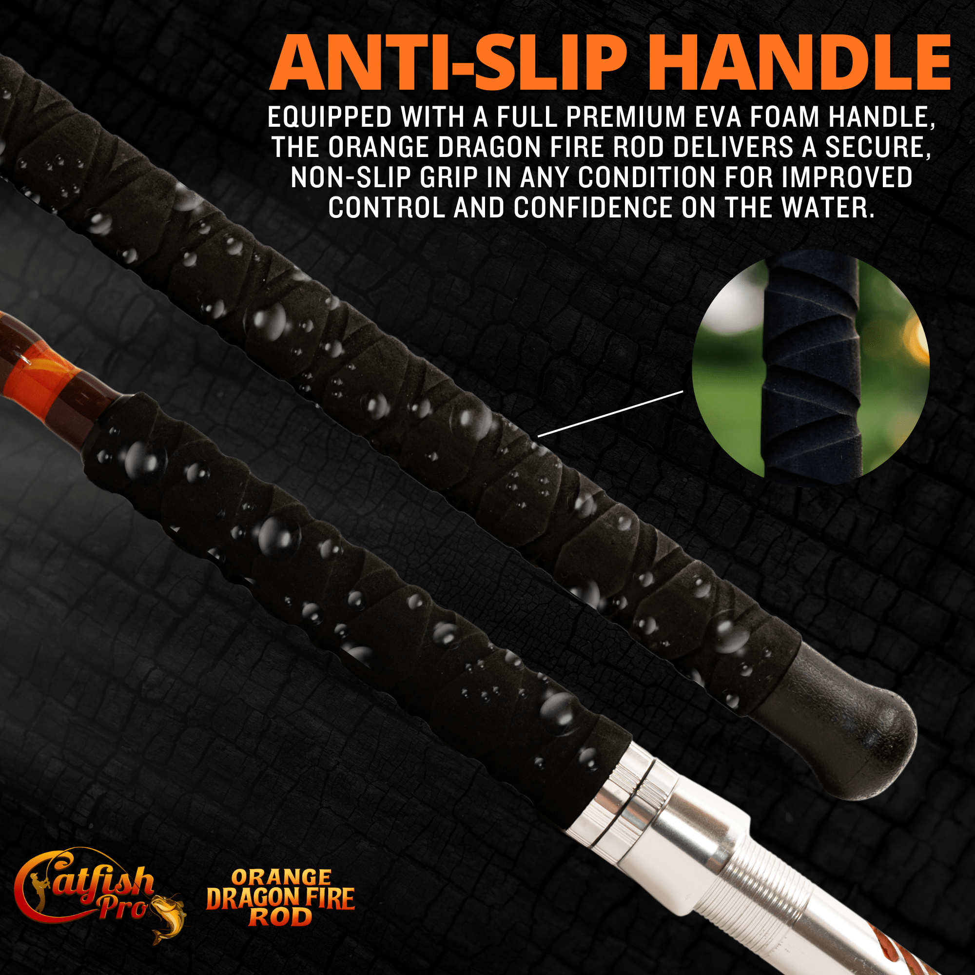 Orange Dragon Fire Casting Glow Rod