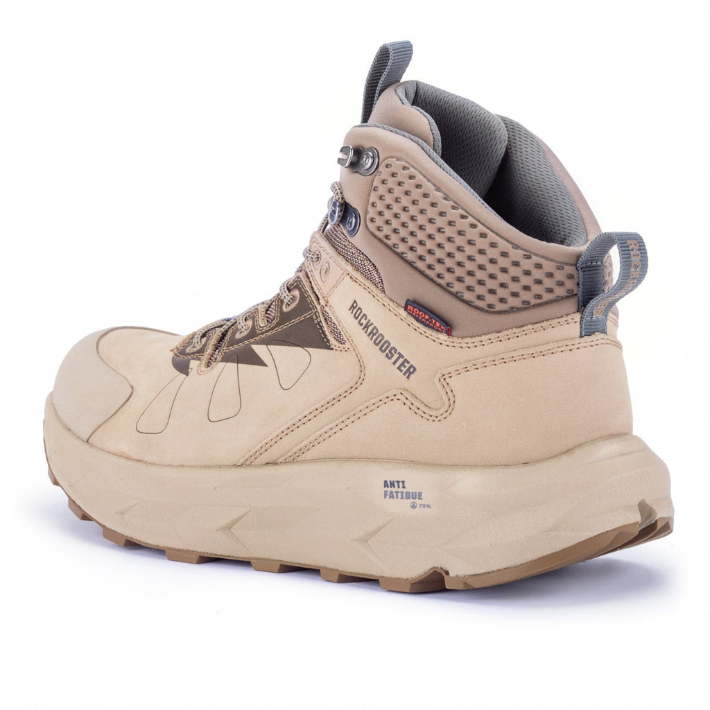 rockrooster Farmington Sand 6 Inch Waterproof Hiking Boots with VIBRAM® Outsole  OC21035