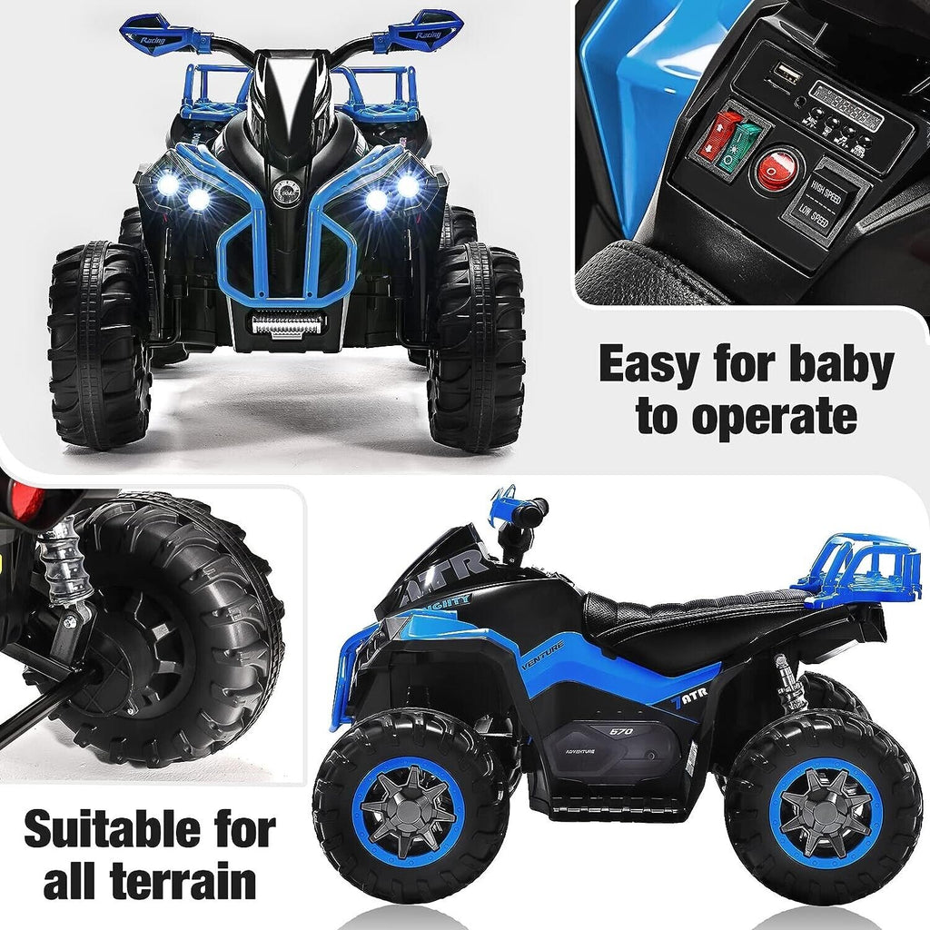 Electric Ride-On Quad Bike for Kids 3-7 Years Old - Perfect Gift for Children